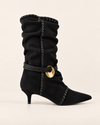 Botte Noire à Anneaux