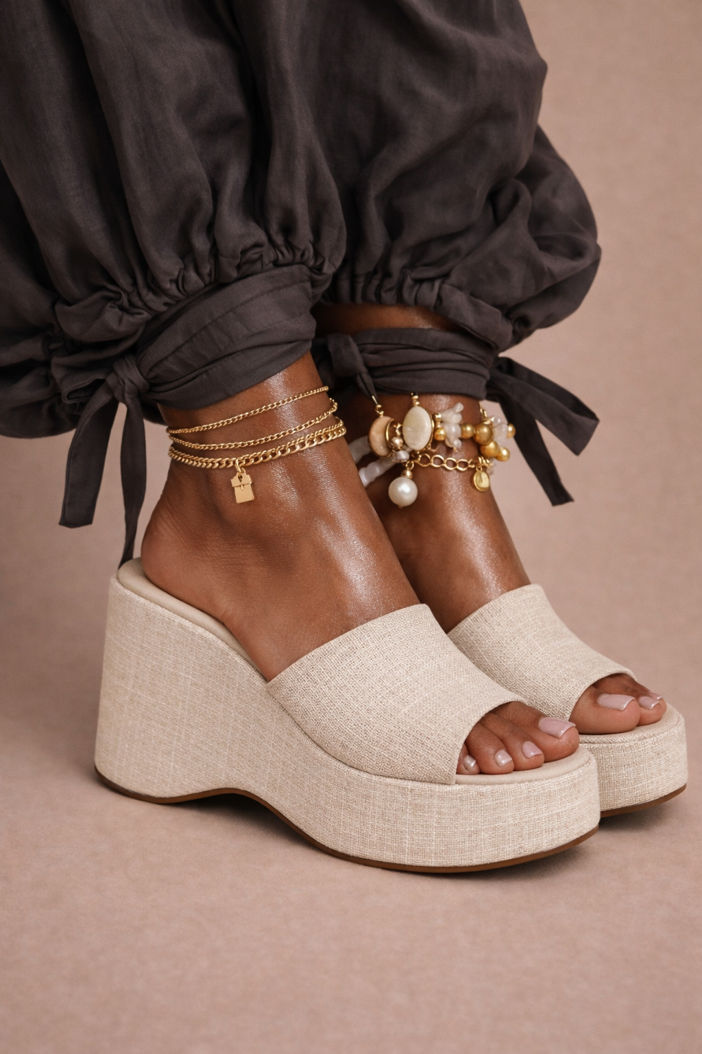 Ivory Linen Platform