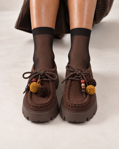 Mocasines camel Boho camel