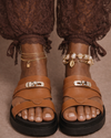 Sandalia Heritage con tiras – Camel