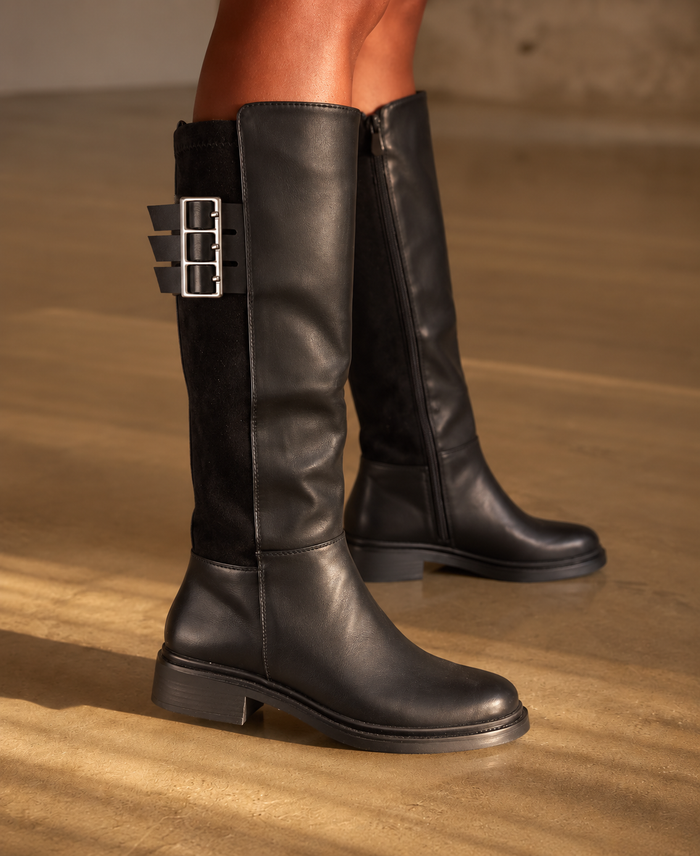 Botas Chelsea Buckle Black