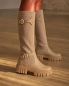 Bota Siena Knit Beige