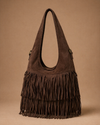 Boho Fringe Shoulder Bag Brown