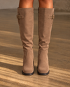 Savannah Buckle Boots – Taupe