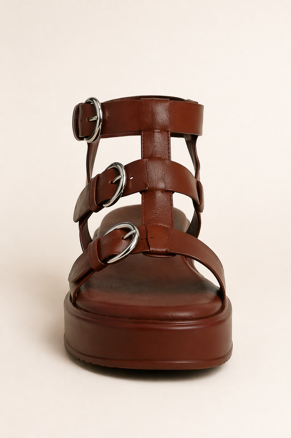 Gladiator Platform Sandal – Chocolate Brown