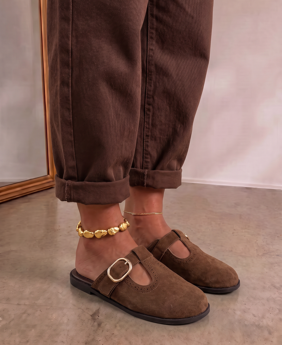 Mules Vintage Chic – Chocolate