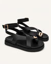 Sandália Gold Detail Black