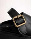 Mule Preto Buckle Urban Luxe