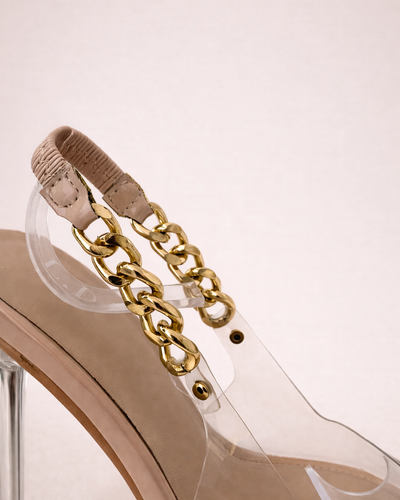 Transparente Stiletto Crystal Chain