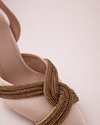 Nude Stiletto Golden Knot