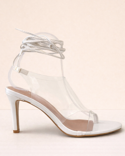 Sandalia Crystal Veil Stiletto