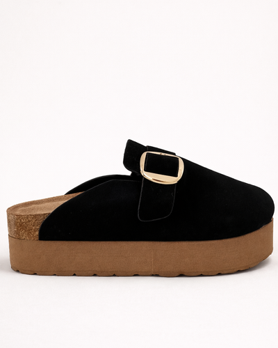 Mule Platform Noir Épure