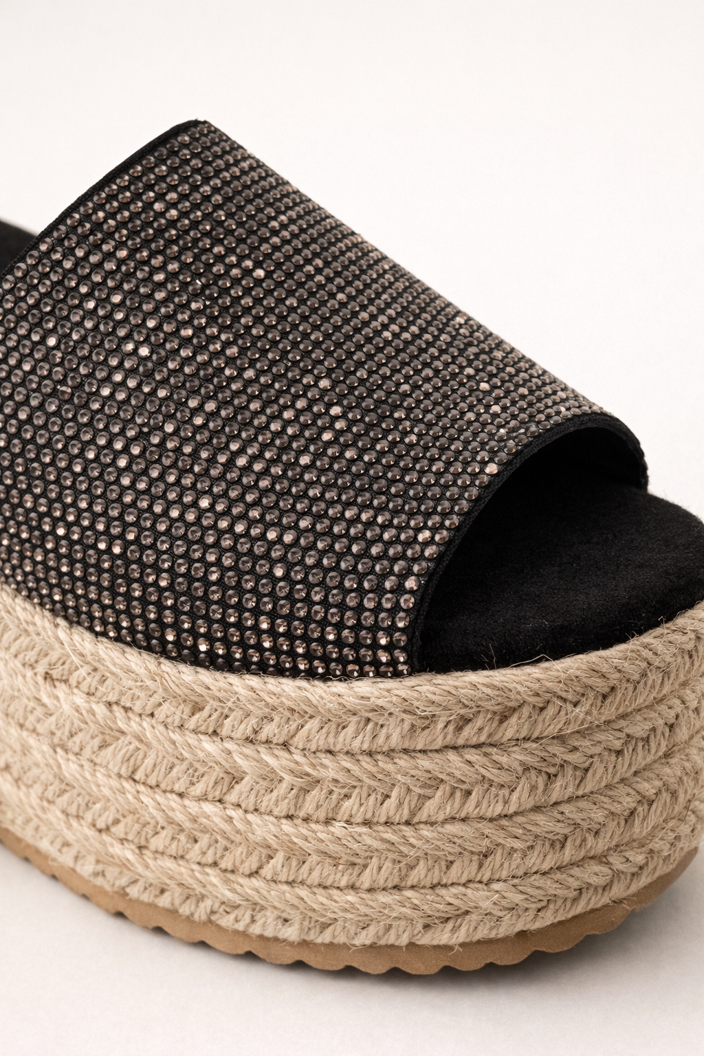 Crystal Platform Mule – Espadrille Base
