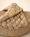 Natural Braided Wedge Mule – Raffia Espadrille
