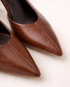 Sculpted Slingback Pump – Cognac Brown