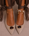 Amber Slingback Heel – Beige