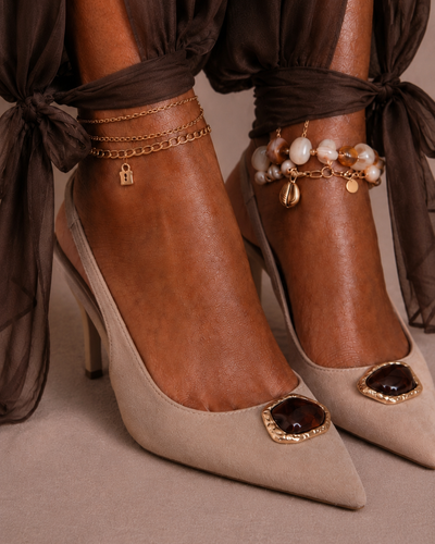 Amber Slingback Heel – Beige