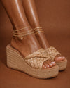 Natural Braided Wedge Mule – Raffia Espadrille