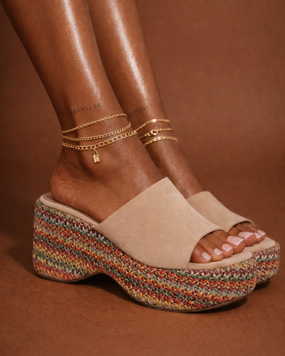 Crochet Platform Mule – Sunset Edition