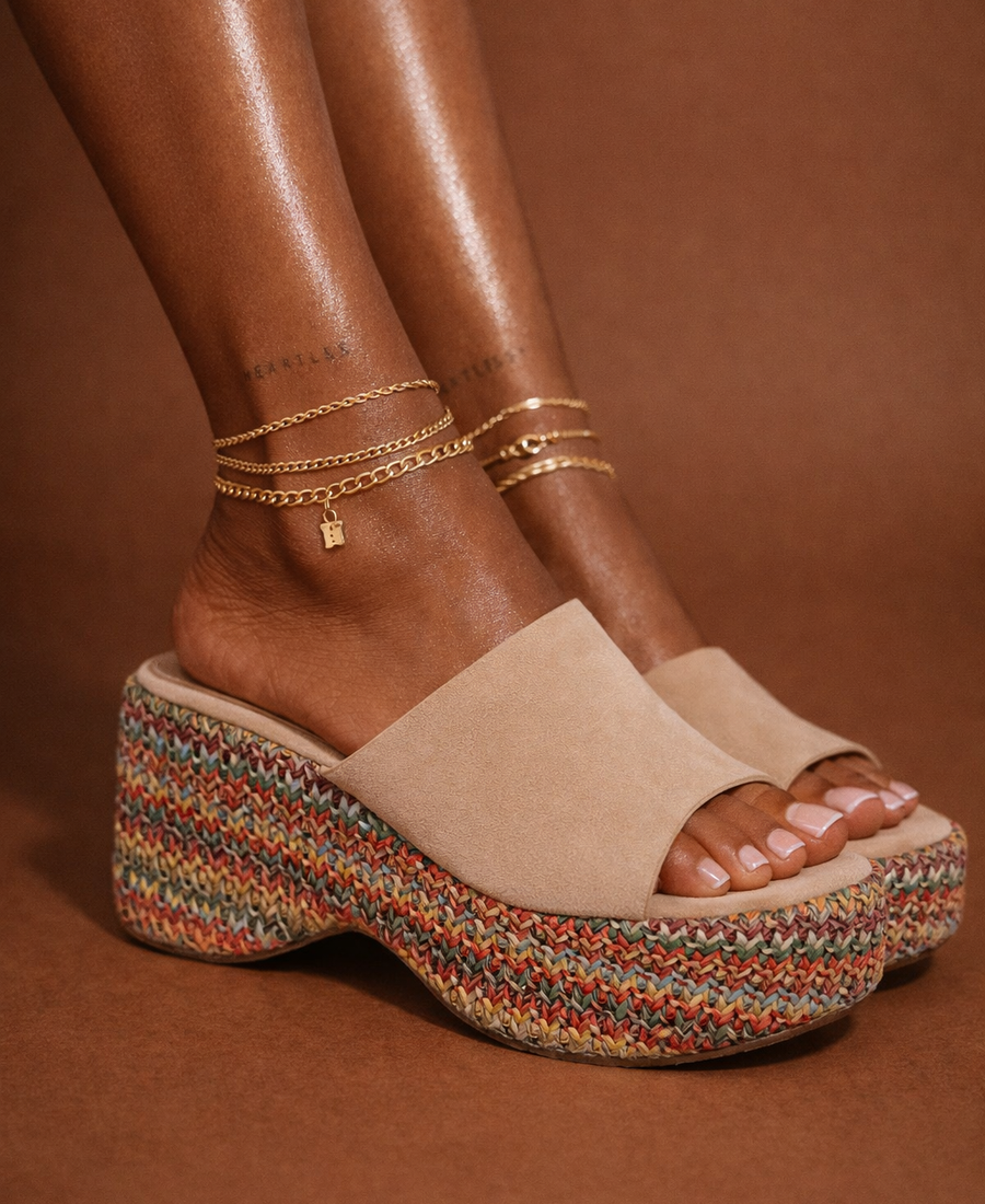 Crochet Platform Mule – Sunset Edition