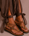 Sandália Boho Jewel Camel