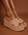 Soft Sand Espadrille Platform