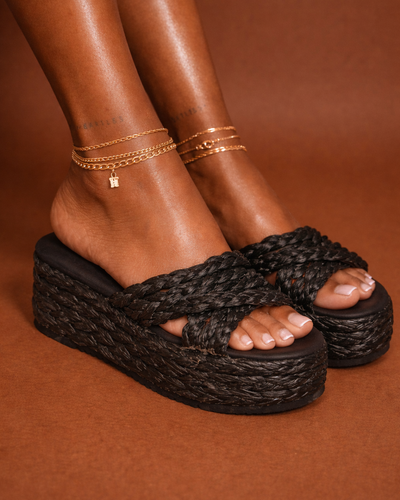 Black Woven Platform – Bold Edition