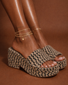 Woven Pattern Platform – Natural Contrast