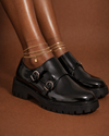 Sapato Preto Verniz Double