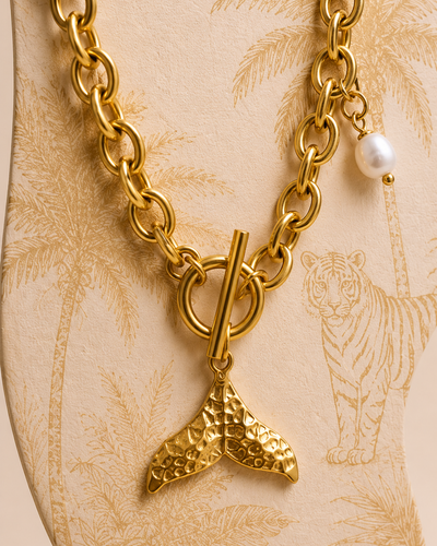 Coastal Glow Anklet - Aço Premium