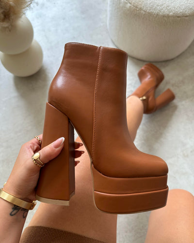 Botines Evya Camel