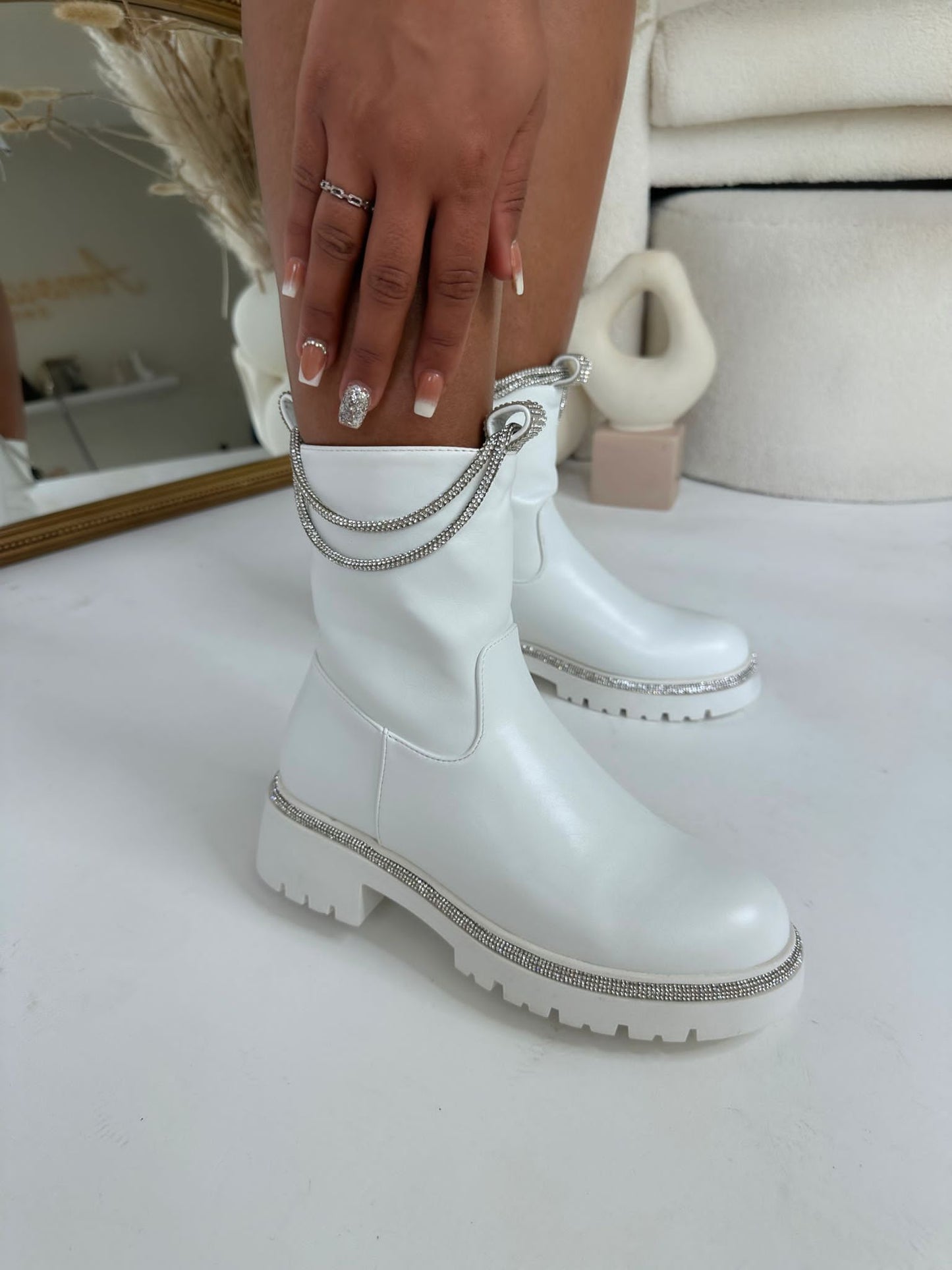 Bottes Cora Blanches