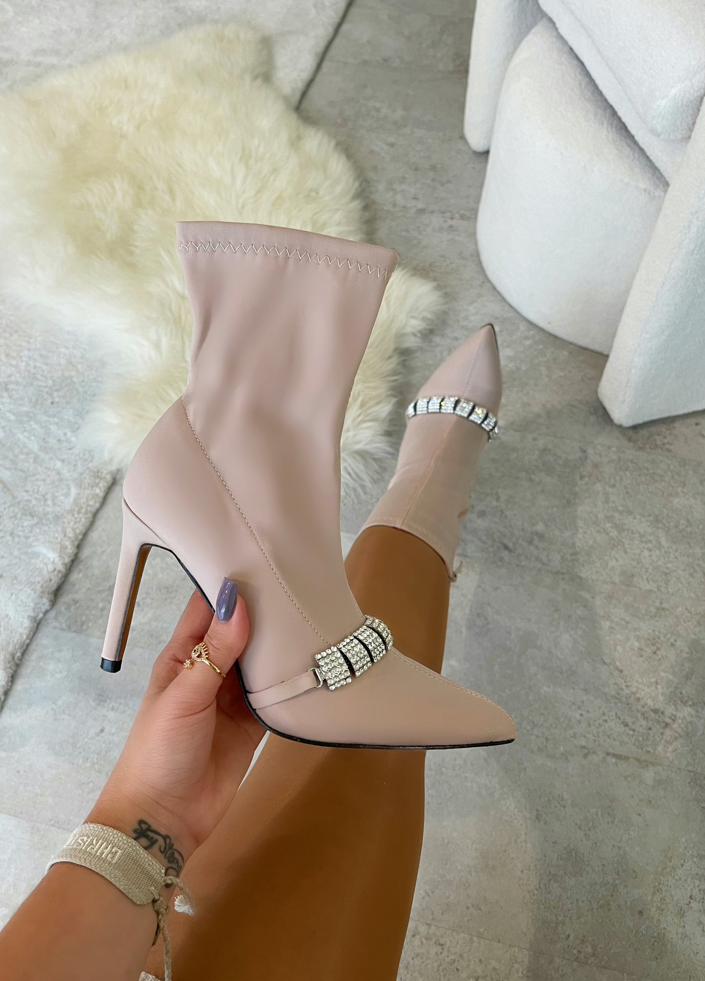 Bottines nude Ivy
