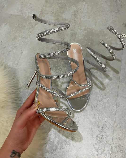 Sandale argentée Alba